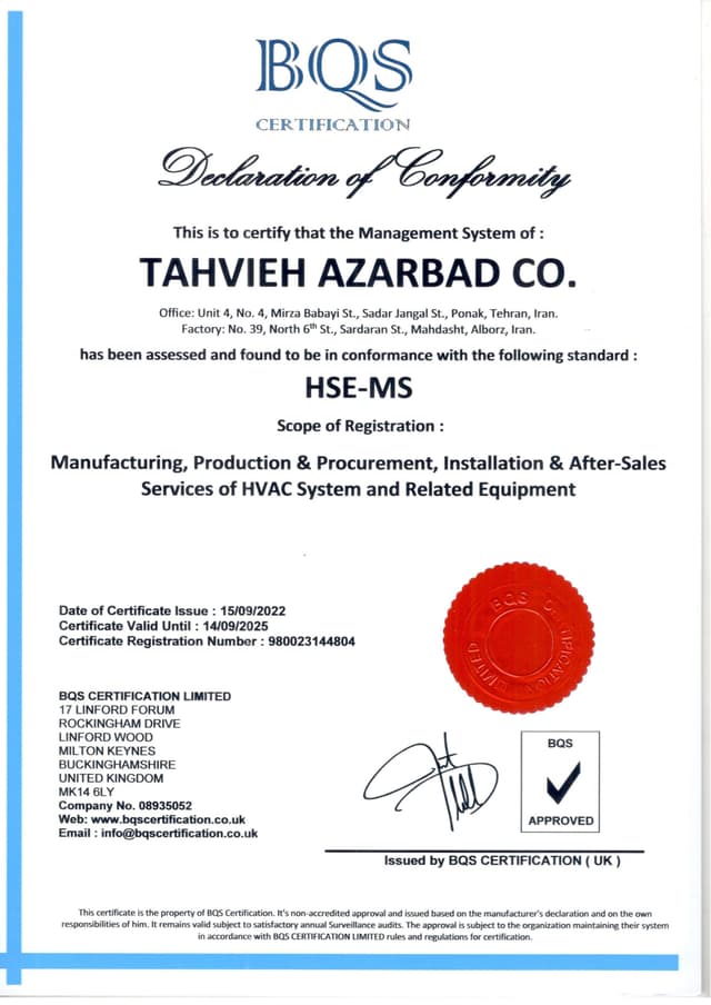 azarbad certificate 5